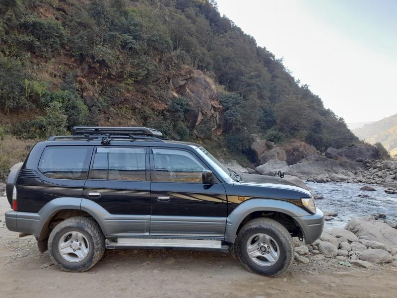 Toyota Land Cruiser Prado on hire in Nepal